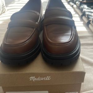 Madewell Bradley lug sole loafers size 8